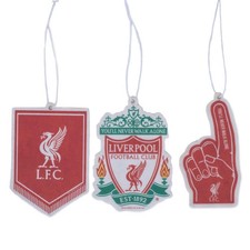 Liverpool FC Crest 3pk Air Freshener (football club souvenirs memorabilia)