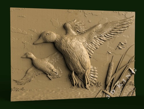 Stl model flying ducks - ducks, for