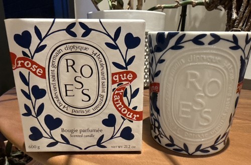 Diptyque roses large candle - diptyque,