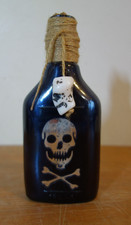 POISON BOTTLE GLASS POTION HALLOWEEN PIRATE SKULL & CROSSBONES VOODOO DECORATION