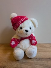 Vintage Allders Christmas Jingle Bear Plush Toy Xmas Rare JB Junior With Tags