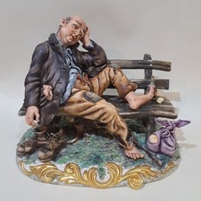 Capodimonte Tramp On Bench