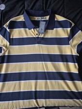 TU Man, Xl Yellow Stiped Polo