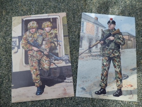 Military postcards fusiliers - military,