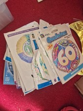 New Birthday Number Foil Balloons X25. These Are Branded Surplus From Business. 