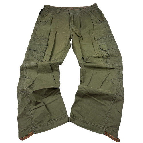 Olive green cargo pants - green,