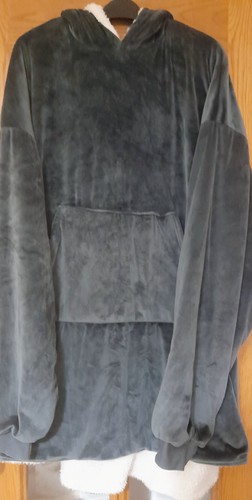 Grey oversized hoodie - , fleece