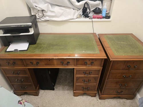 Late victorian antique desk - victorian,