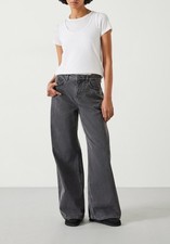 Hush Womens Grey Flared Jeans