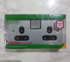 Schneider Brushed Chrome Black