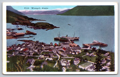 Aerial view wrangell - aerial, of