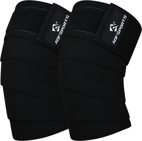 Aqf knee wraps weightlifting - knee,