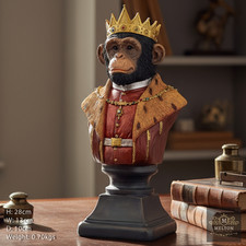 Regal King Monkey Bust –