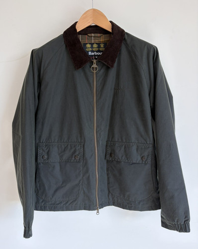 Barbour dom wax jacket - jacket, sage
