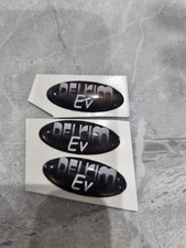 3x Delkim Plus Dome Sticker Label Set For Delkim EV