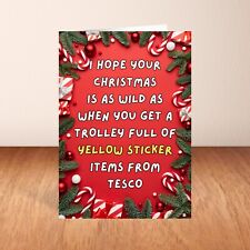 Funny Christmas Card, Tesco