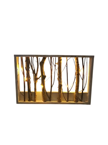 Wooden frame led - wooden,