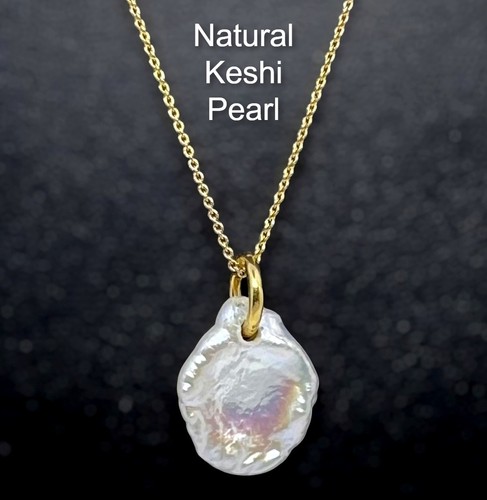 Baroque keshi pearl pendant - pearl,