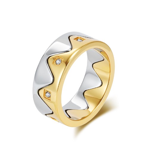Men women crown puzzle ring - women,