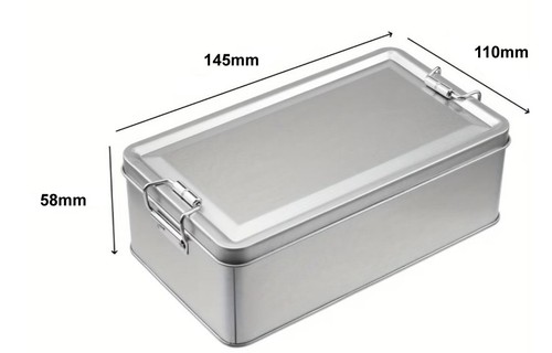 Metal storage tin box with - storage,