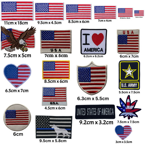 Usa american flag iron - american, on