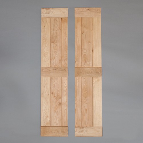 Solid oak bifold pair - solid, /