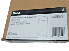 Bathroom Unit Slab Back-to-Wall Fascia Pack Muse Stone Grey 50cm Roper Rhodes R2