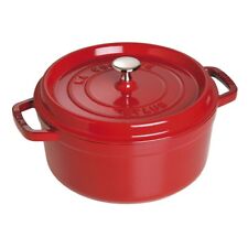 3272341024060 Staub Round Cast Iron Pot - 3.8 ltr, Red 