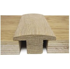 Solid Oak Flooring T-section Threshold - Unfinished/Lacquered