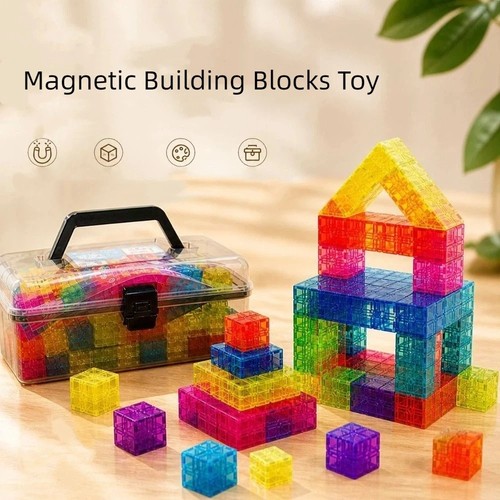 Colorful magnetic building - colorful,