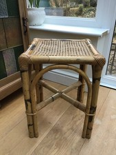 Vintage small bamboo stool