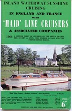 1966 Maid Line Cruisers, Thames, Severn & Avon, Canals boating holiday brochure 