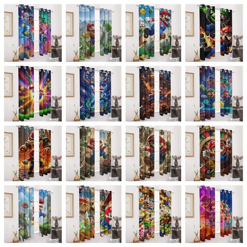 Kids super mario curtains - kids,