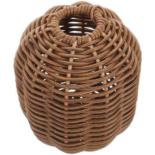 Faux rattan basket - basket, fake