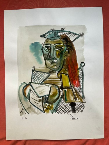 Picasso painting drawing - -,