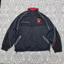 Bradford Bulls Retro Rugby League Jacket Vintage Kooga Black Men's Size 3XL Y2k