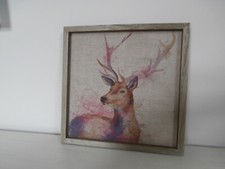 STAG RED DEER PRINTED LINEN