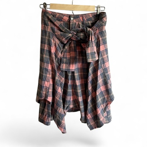 Flannel shirt skort pink - shirt, and