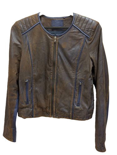 Guess goat leather biker - guess,