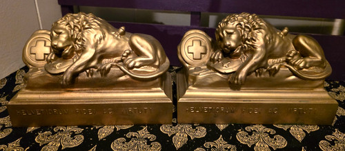 Antique swiss guard bronze - antique,