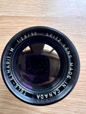 Leica LEITZ CANADA TELE-ELMARIT 90mm f/2.8 M mount boxed with lens hood and UVA