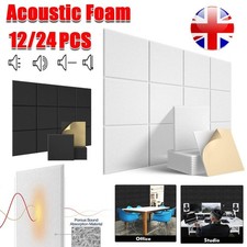 12X Acoustic Wall Panel Tiles