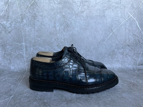 Santoni mens crocodile blue - santoni,