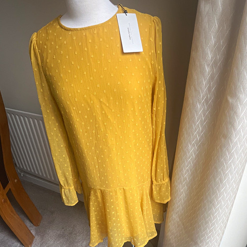 Zara women yellow shift - women’s,