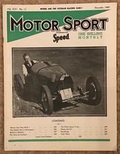 MOTOR SPORT Magazine  Dec 1945