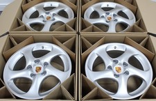 REFURBISHED 18" Porsche 996 HOLLOW SPOKE Turbo Look II 4x8J ET50 996.362.136.04