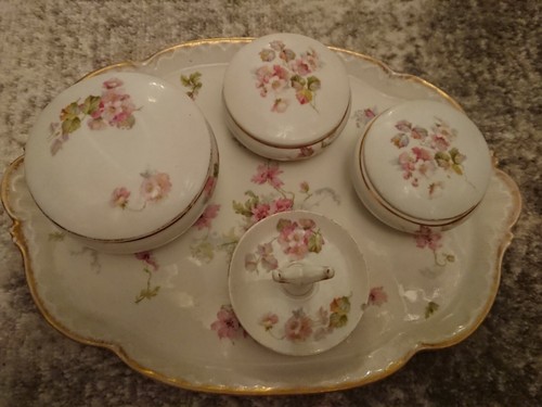 French ceramic five piece - ceramic,
