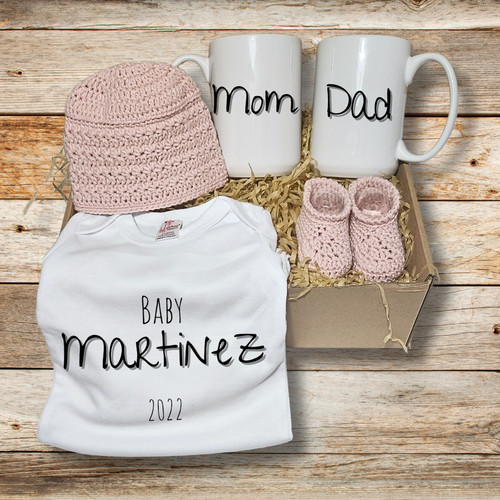 New baby gift box - gift, box-baby