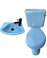 Sky blue Toilet And Cloakroom