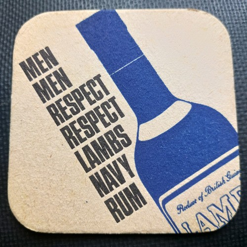 Lambs navy rum beer mat - navy,